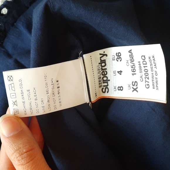 Superdry navy blue skirt - size XS - Picture 4 of 4